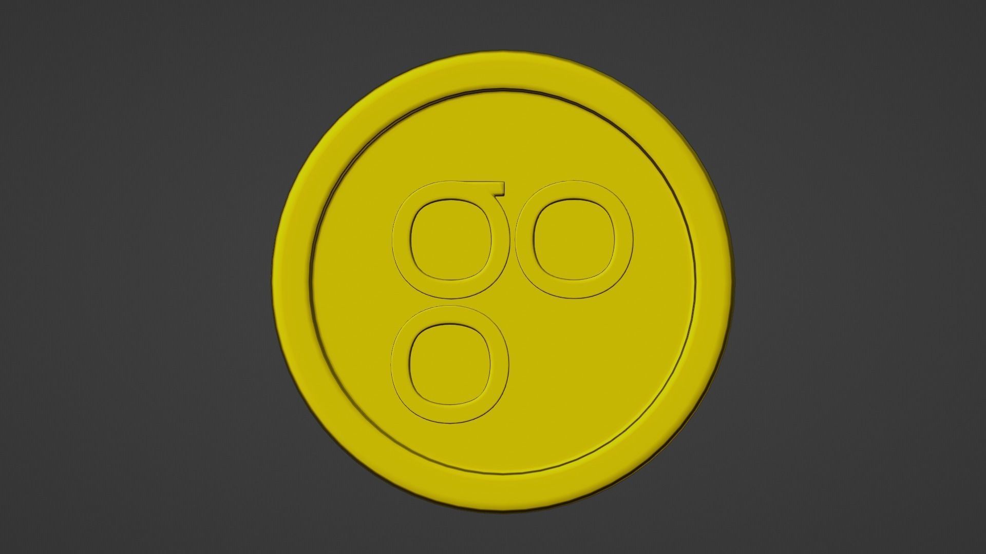 Omisego Coin Low-poly 3D model_7