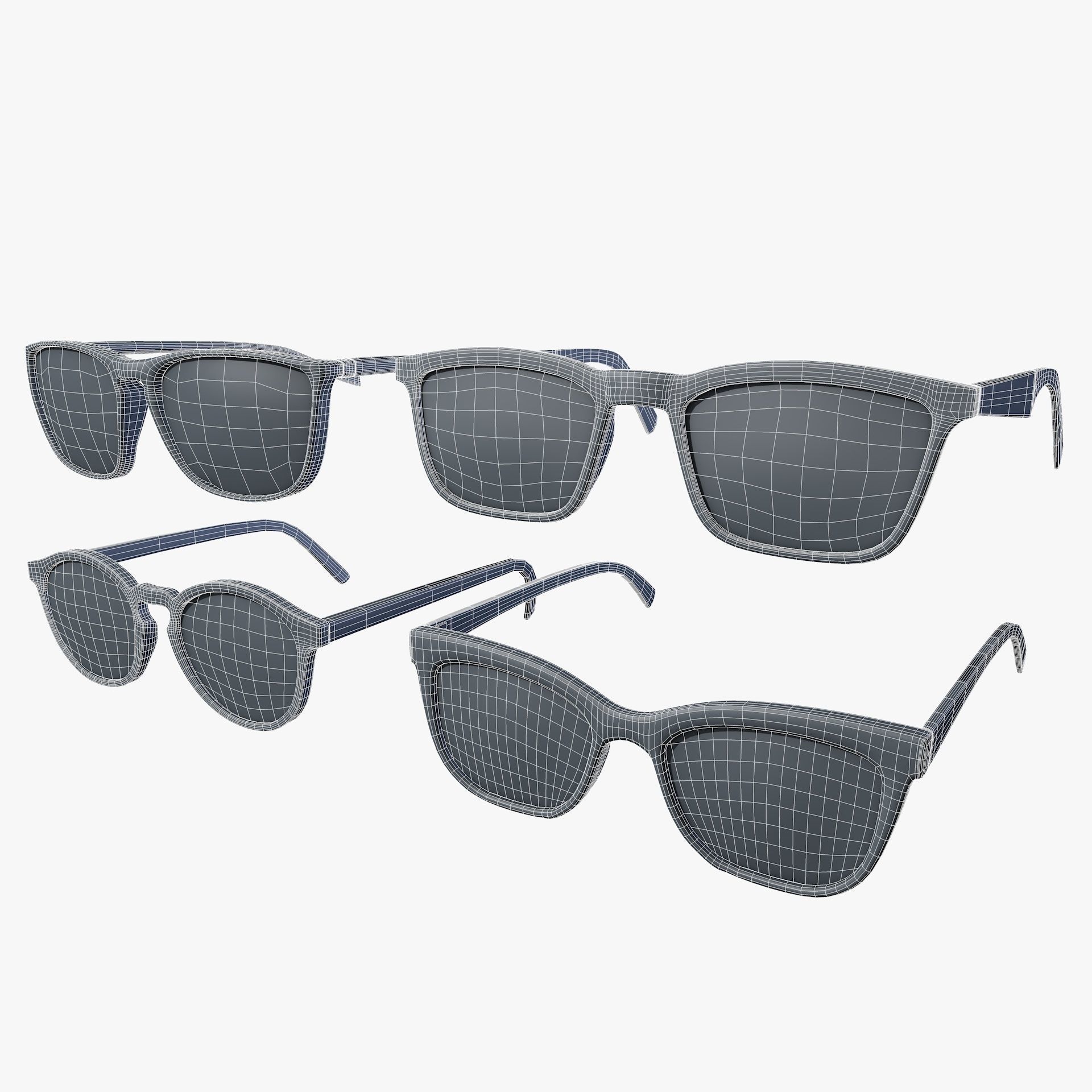 Sunglasses Collection EyeWear Vol 2 Low-poly 3D model_13