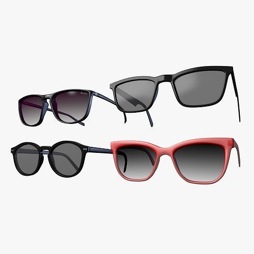 Sunglasses Collection EyeWear Vol 2 Low-poly 3D model