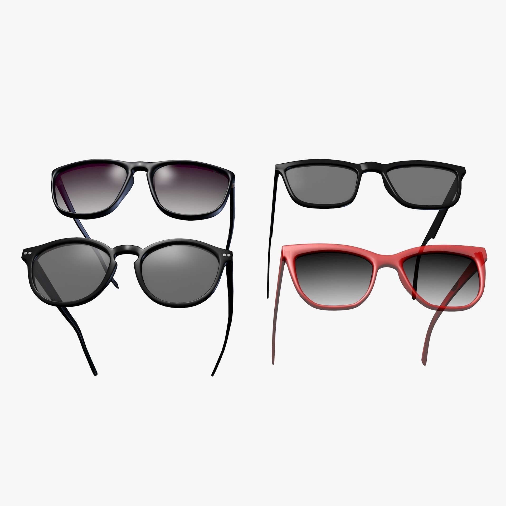Sunglasses Collection EyeWear Vol 2 Low-poly 3D model_3