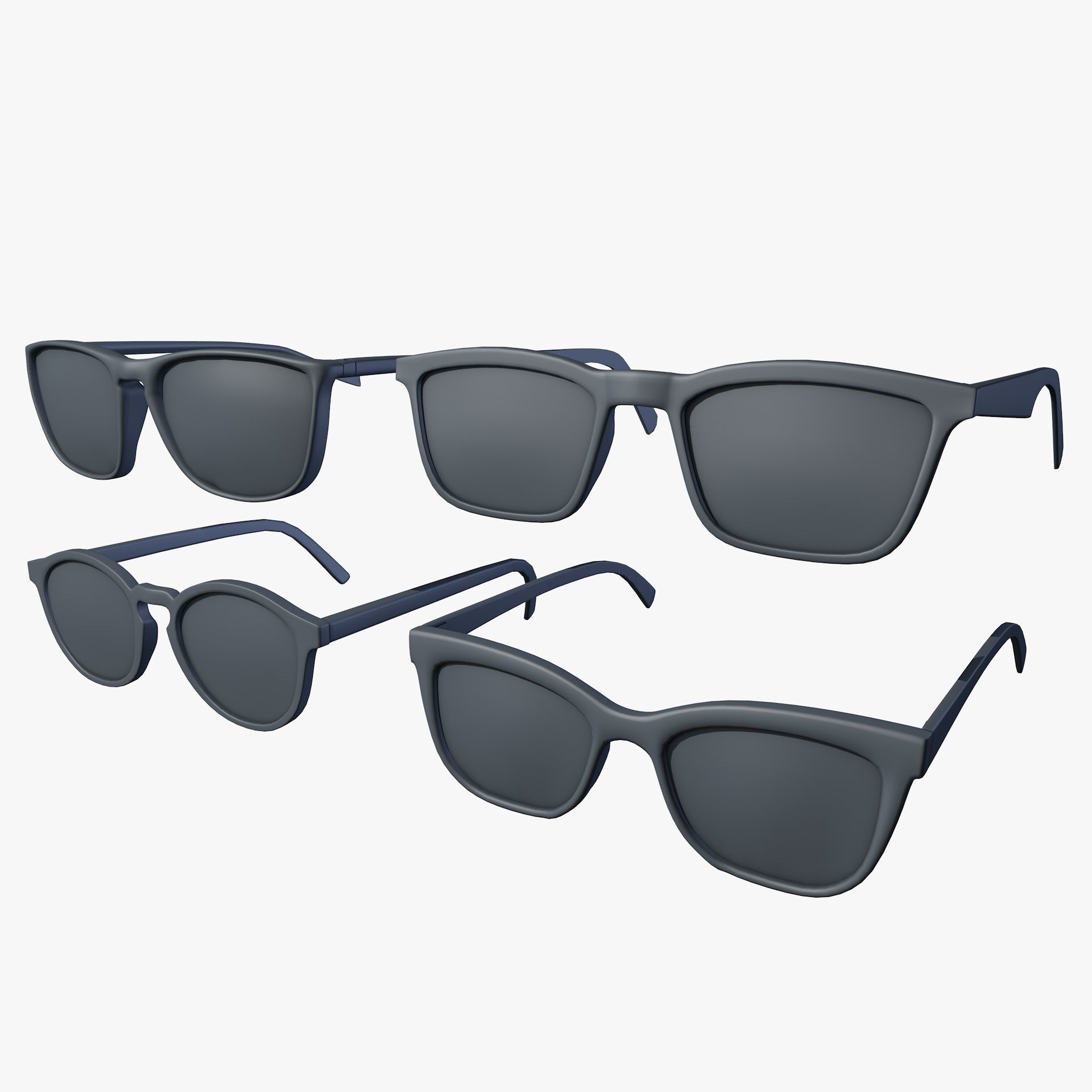 Sunglasses Collection EyeWear Vol 2 Low-poly 3D model_14