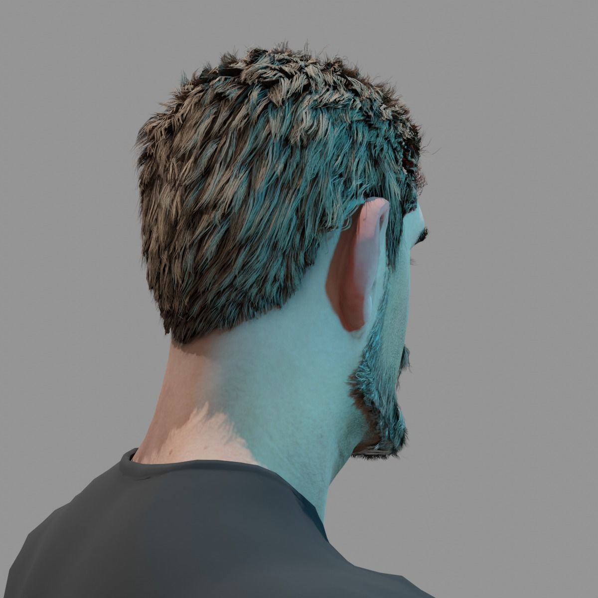 Personnage Europe  Low-poly 3D model_2