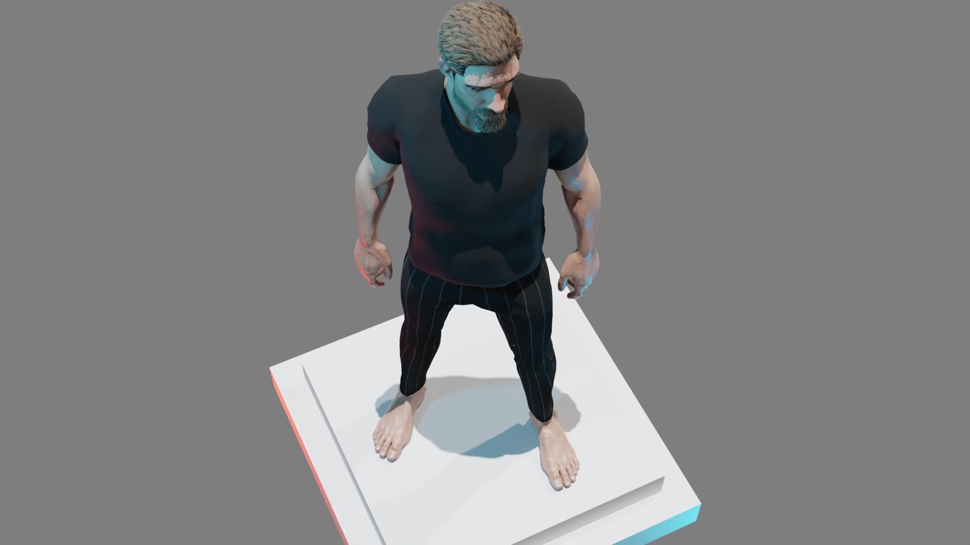 Personnage Europe  Low-poly 3D model_5