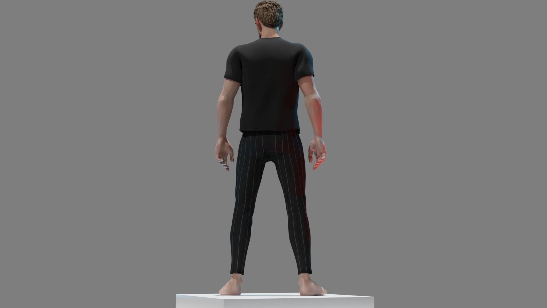 Personnage Europe  Low-poly 3D model_6