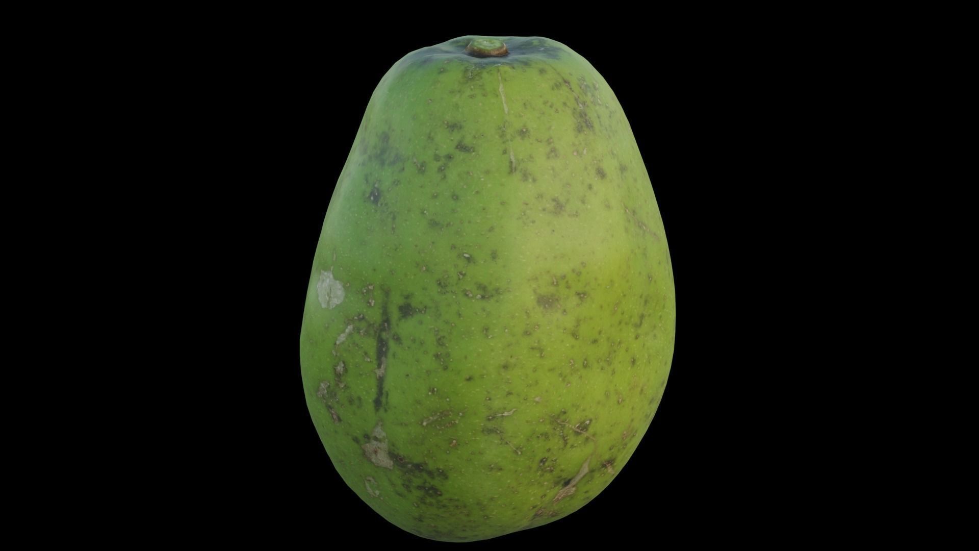 ambarella papaya fruit 3D model_10