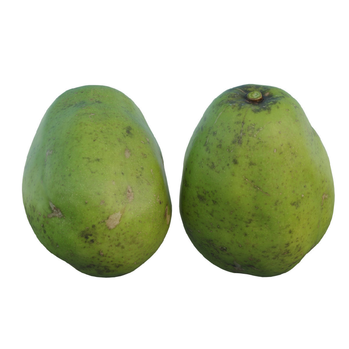 ambarella papaya fruit 3D model_4