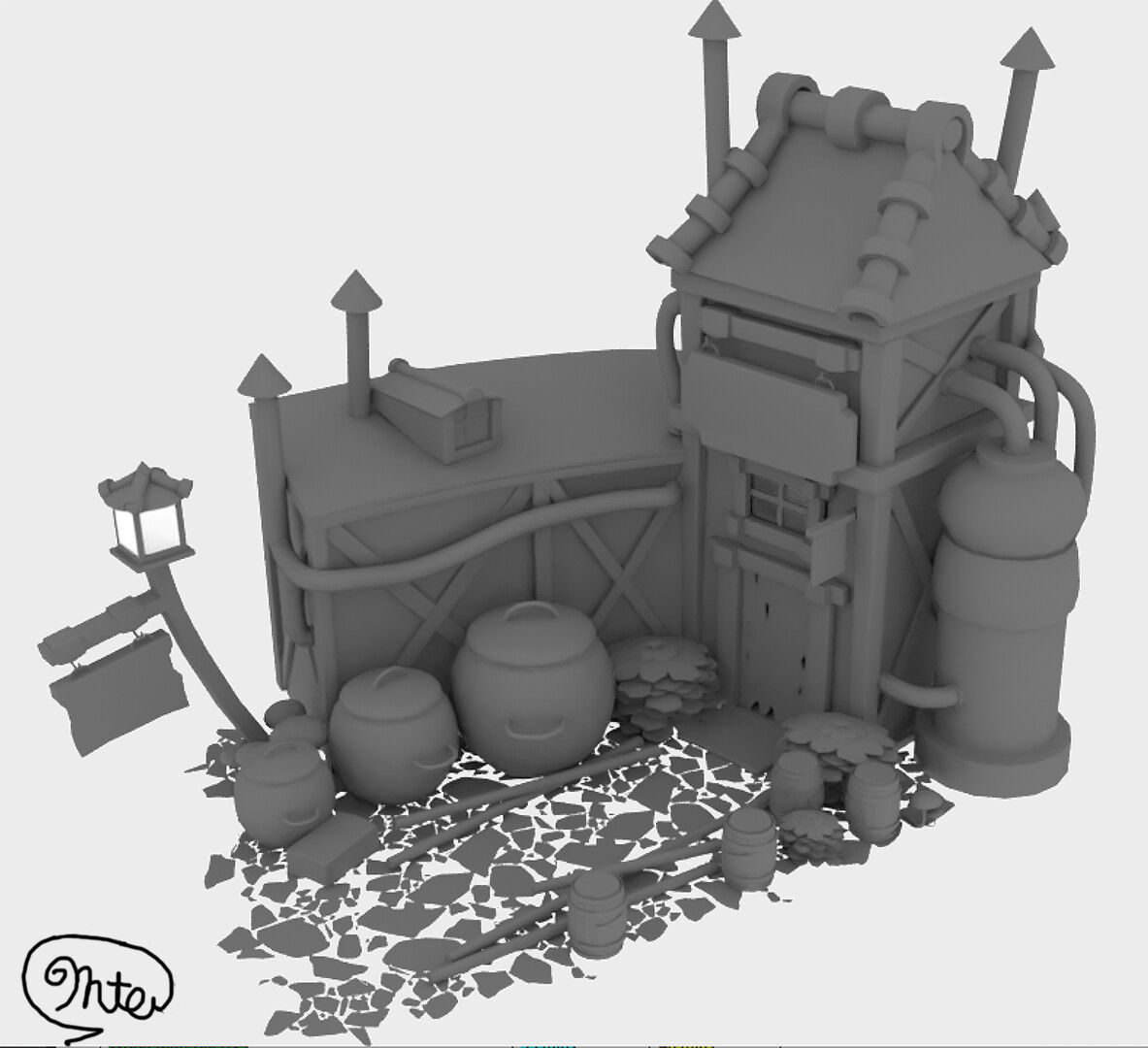 Magic Bar Low-Poly 3D Model Low-poly 3D model_5