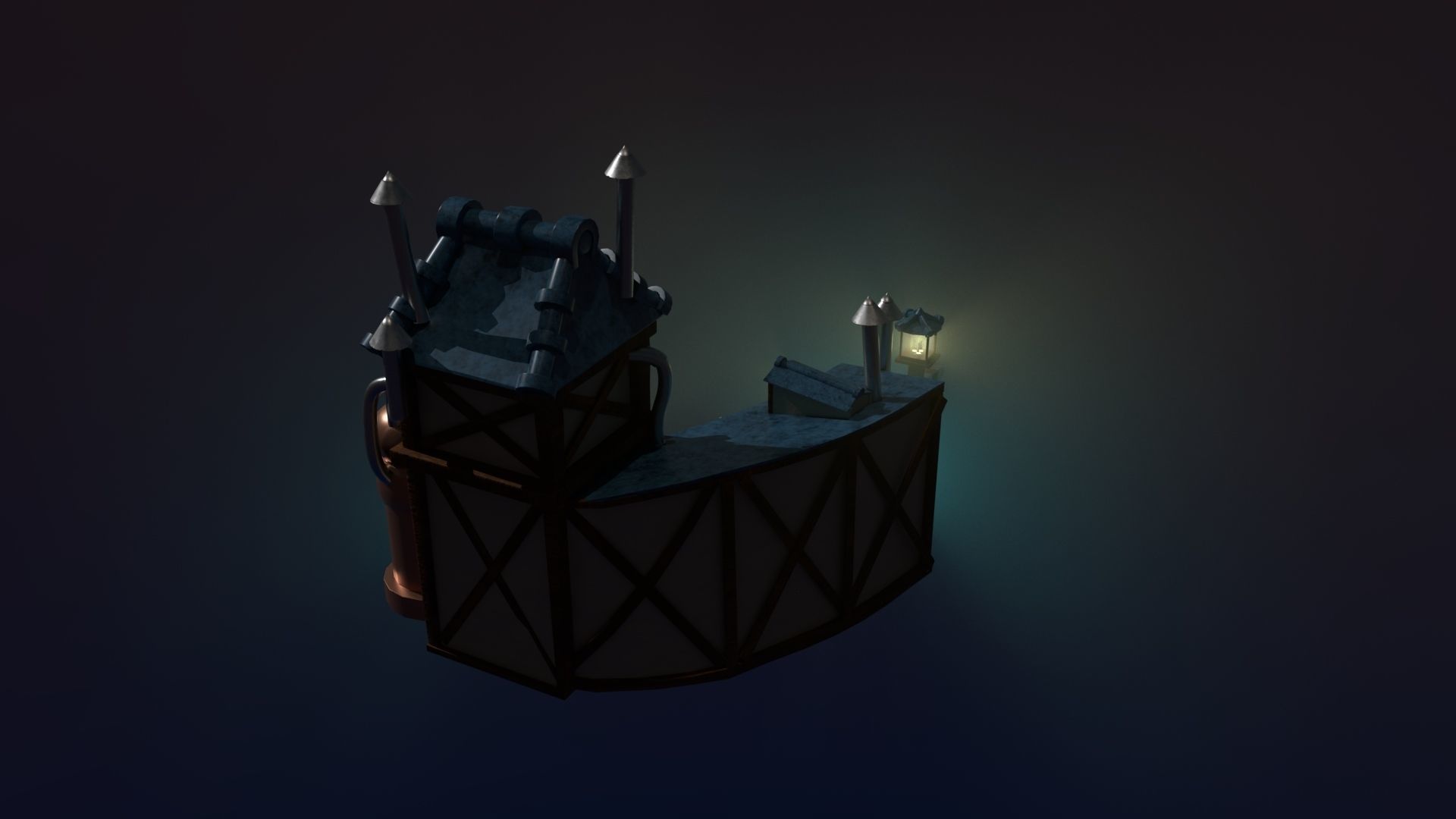 Magic Bar Low-Poly 3D Model Low-poly 3D model_2