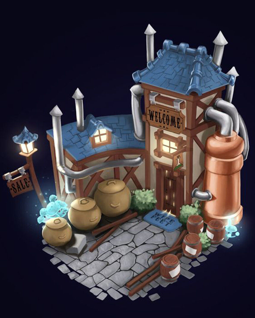 Magic Bar Low-Poly 3D Model Low-poly 3D model_11