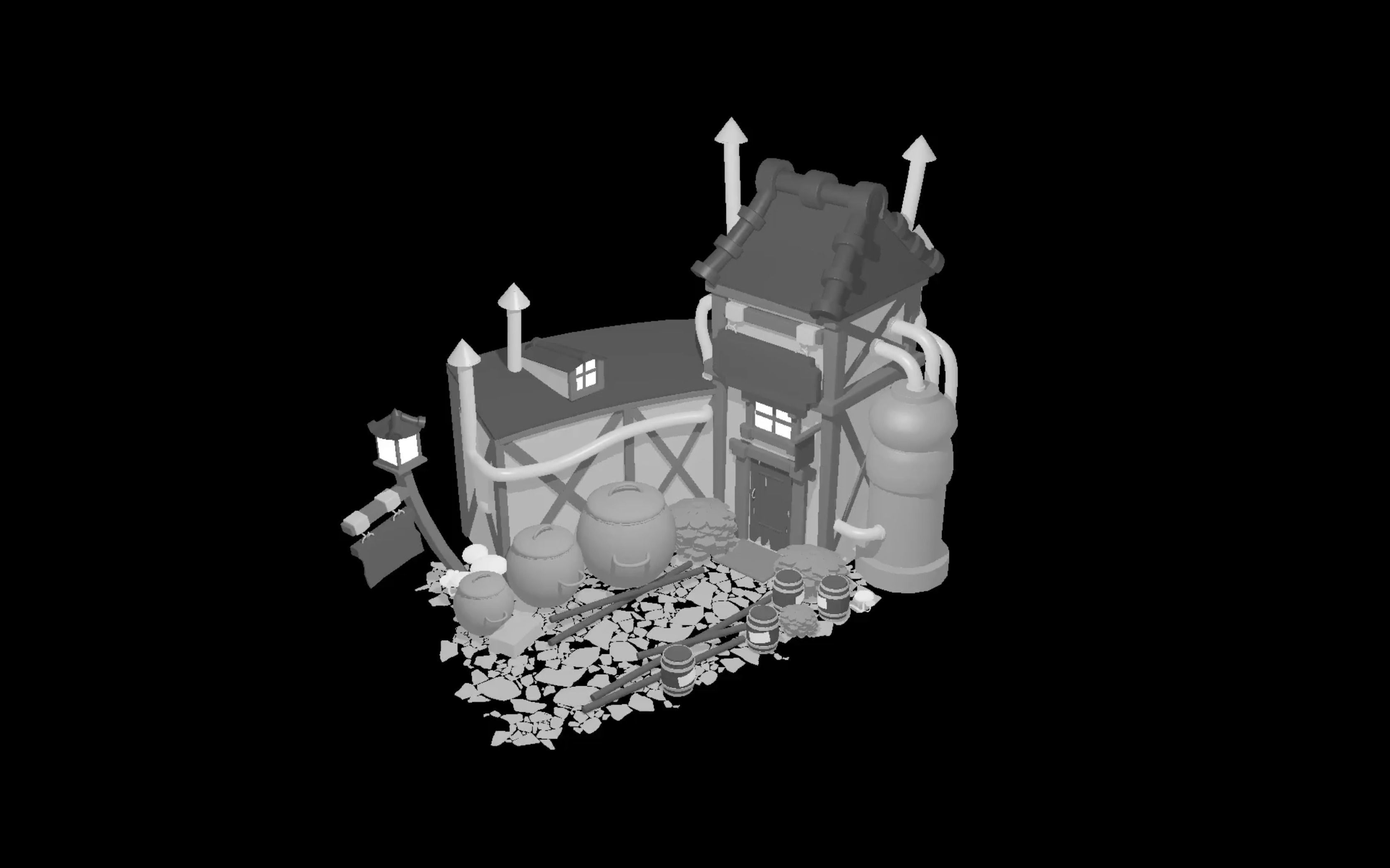 Magic Bar Low-Poly 3D Model Low-poly 3D model_6