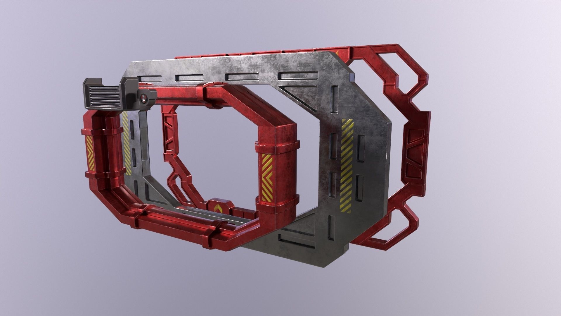 sci-fi Architecture PBR Panels kitbash Low-poly 3D model_26