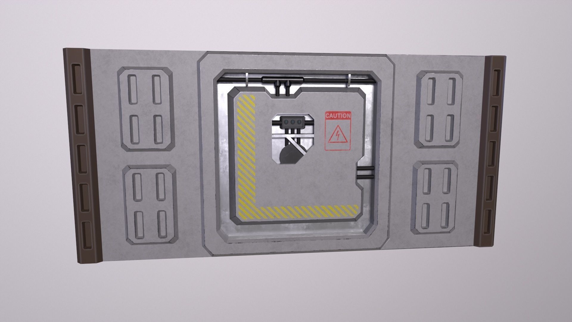 sci-fi Architecture PBR Panels kitbash Low-poly 3D model_2