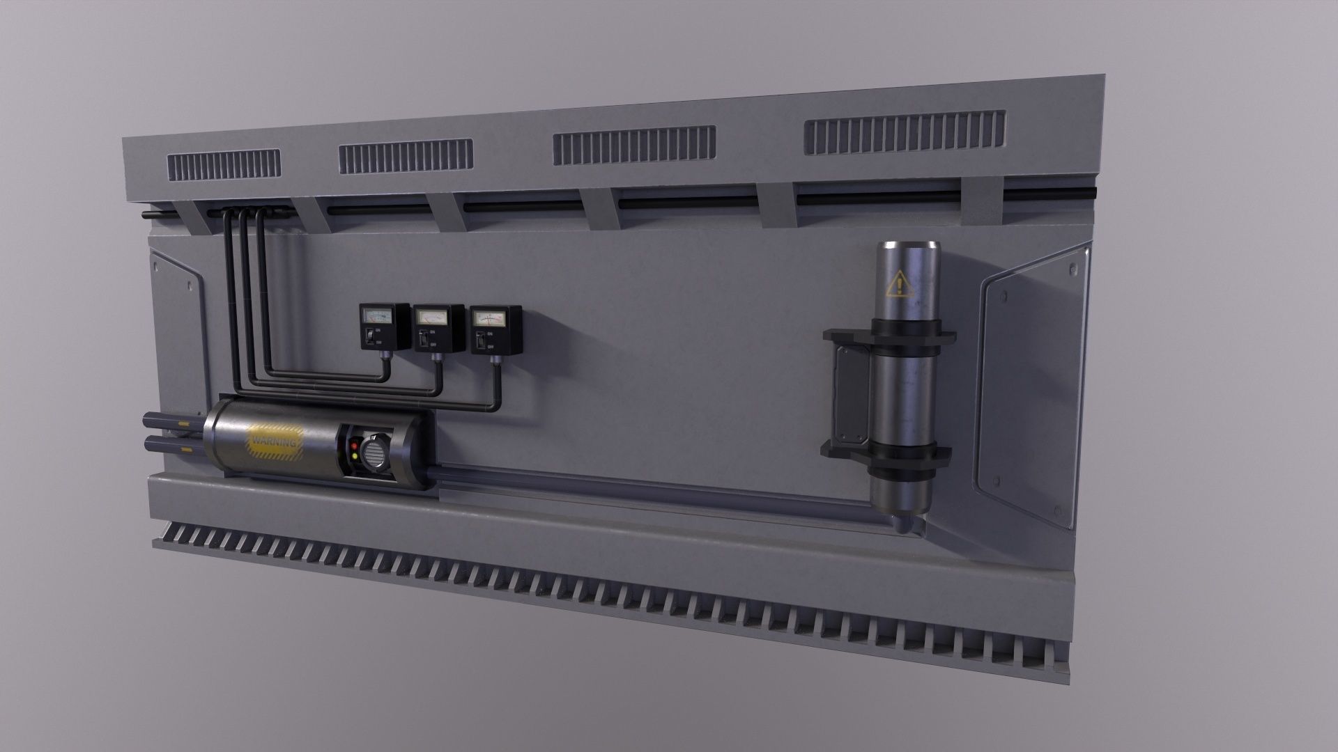 sci-fi Architecture PBR Panels kitbash Low-poly 3D model_11