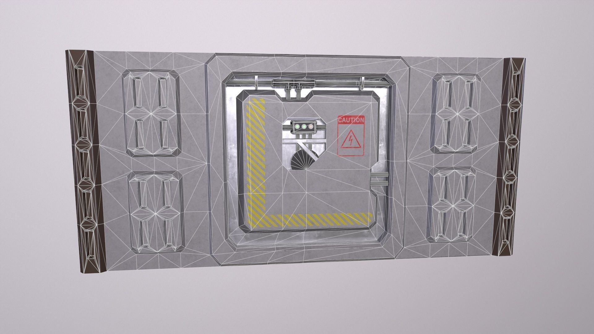 sci-fi Architecture PBR Panels kitbash Low-poly 3D model_4