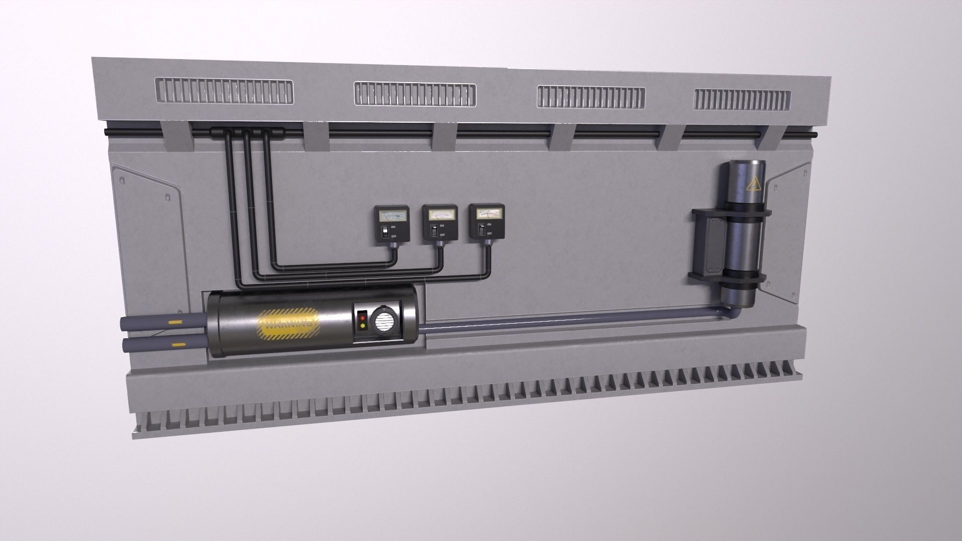 sci-fi Architecture PBR Panels kitbash Low-poly 3D model_7