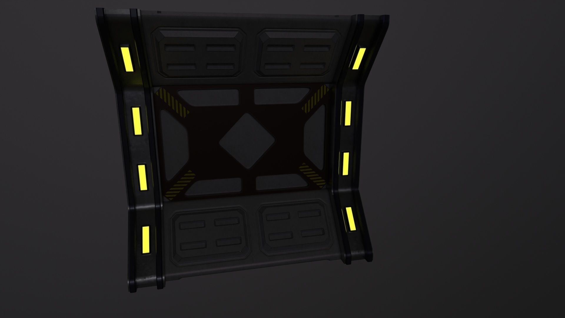 sci-fi Architecture PBR Panels kitbash Low-poly 3D model_14