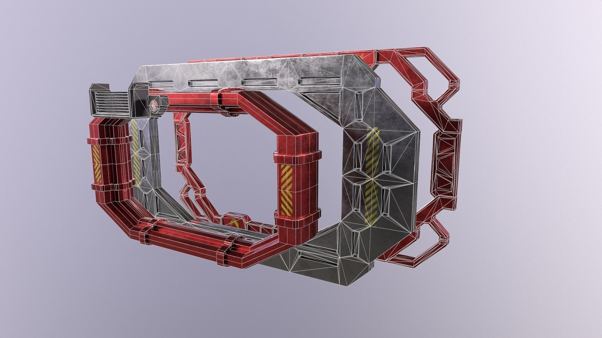 sci-fi Architecture PBR Panels kitbash Low-poly 3D model_27