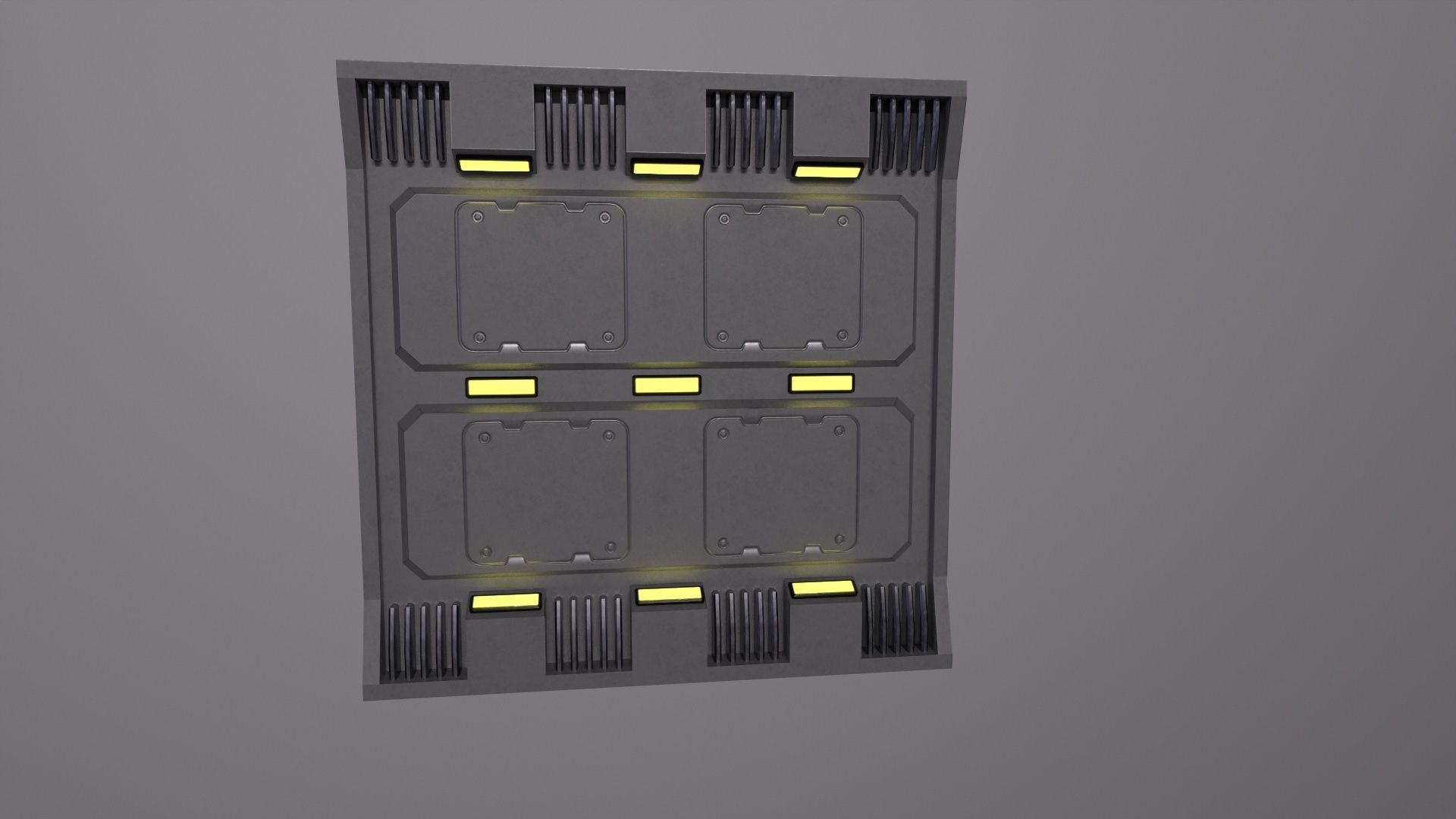 sci-fi Architecture PBR Panels kitbash Low-poly 3D model_17