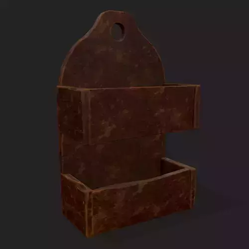 Small Bedside Medieval Wooden Basket