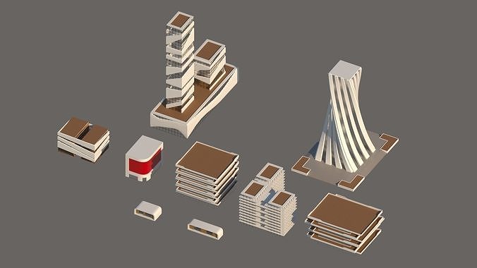 Random Building Collection 1 3D model
