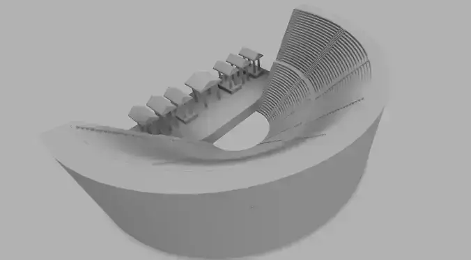 Ancient Theatre 3D print model