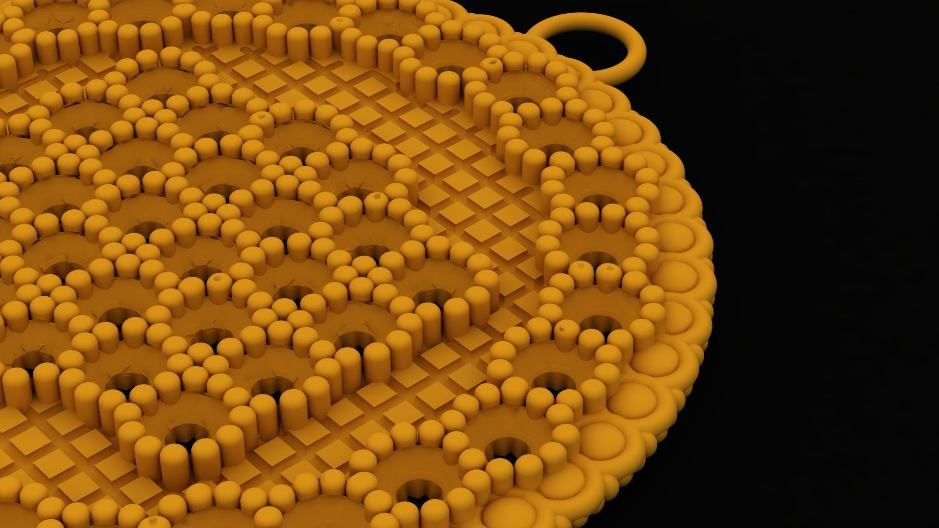 emerald necklace 3D print model_8