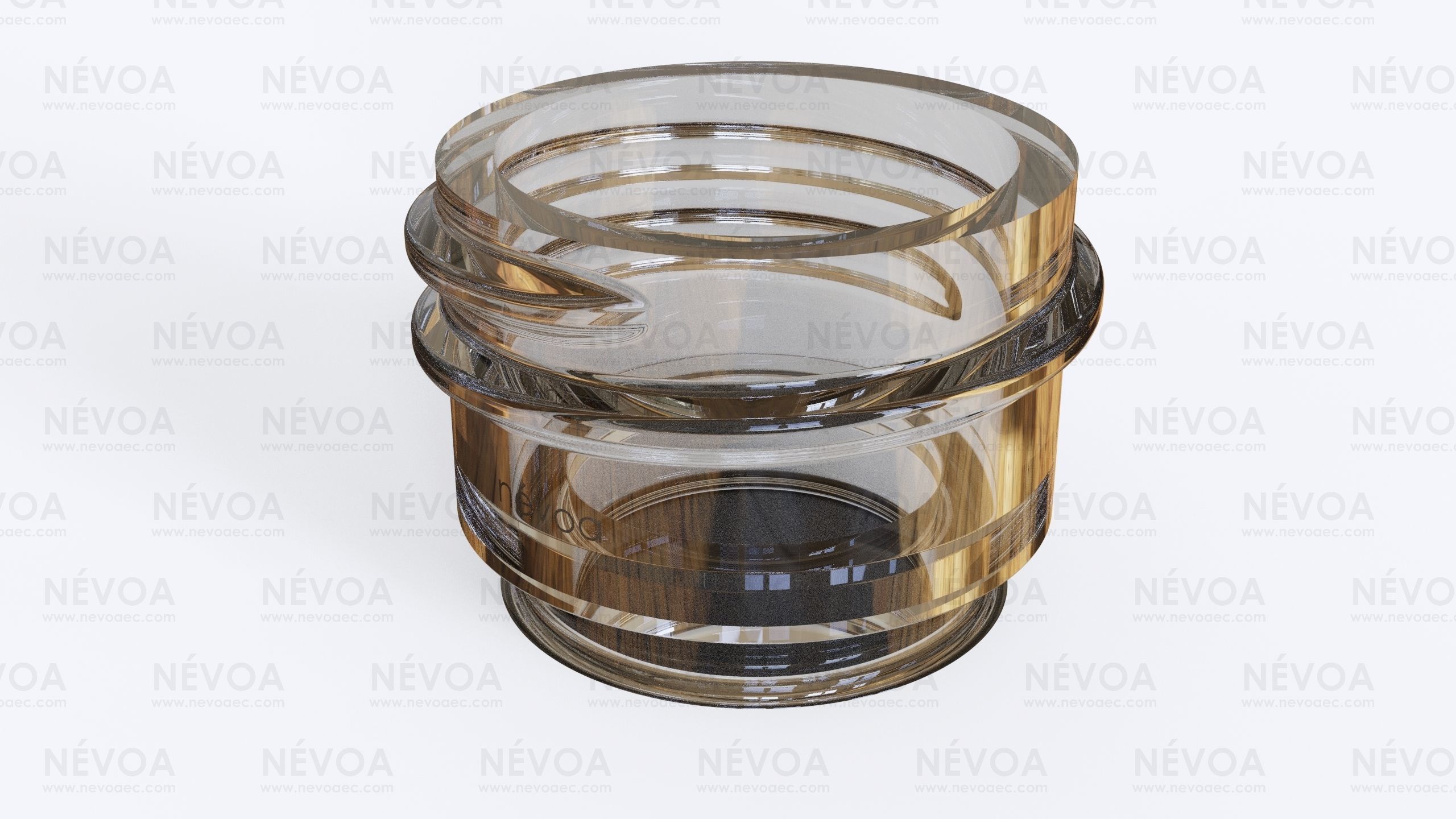 Neck finish - SP 410 - 22 - L - BDF - voluntary standard 3D model_1