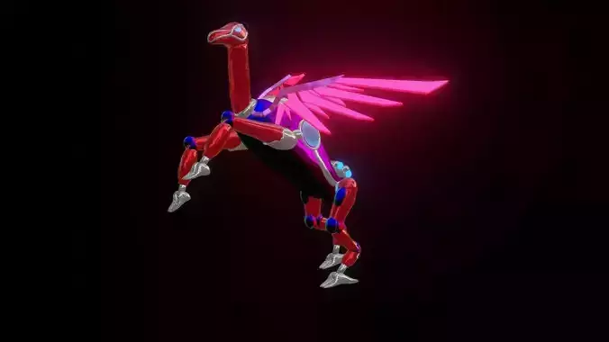 Robot Camel with rig 3D model