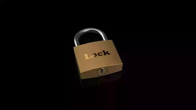 Realistic Looking Padlock with opening function