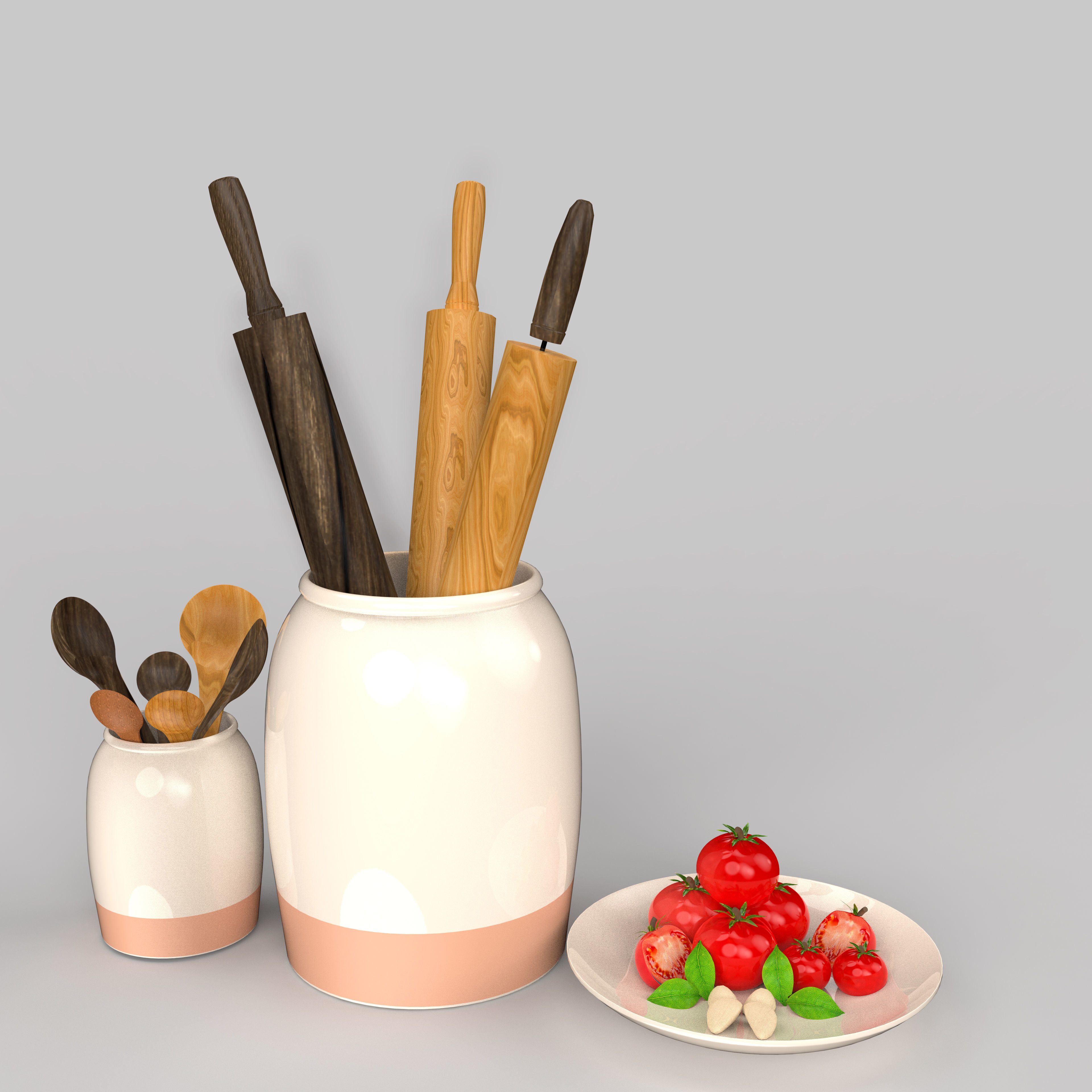 Kitchen item Low-poly 3D model_4