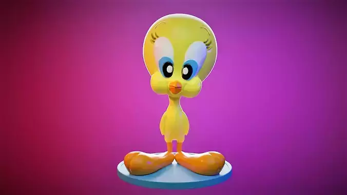 Piolin looney tunes bird 3D print model