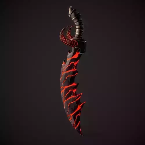 Stylized Curved Sword