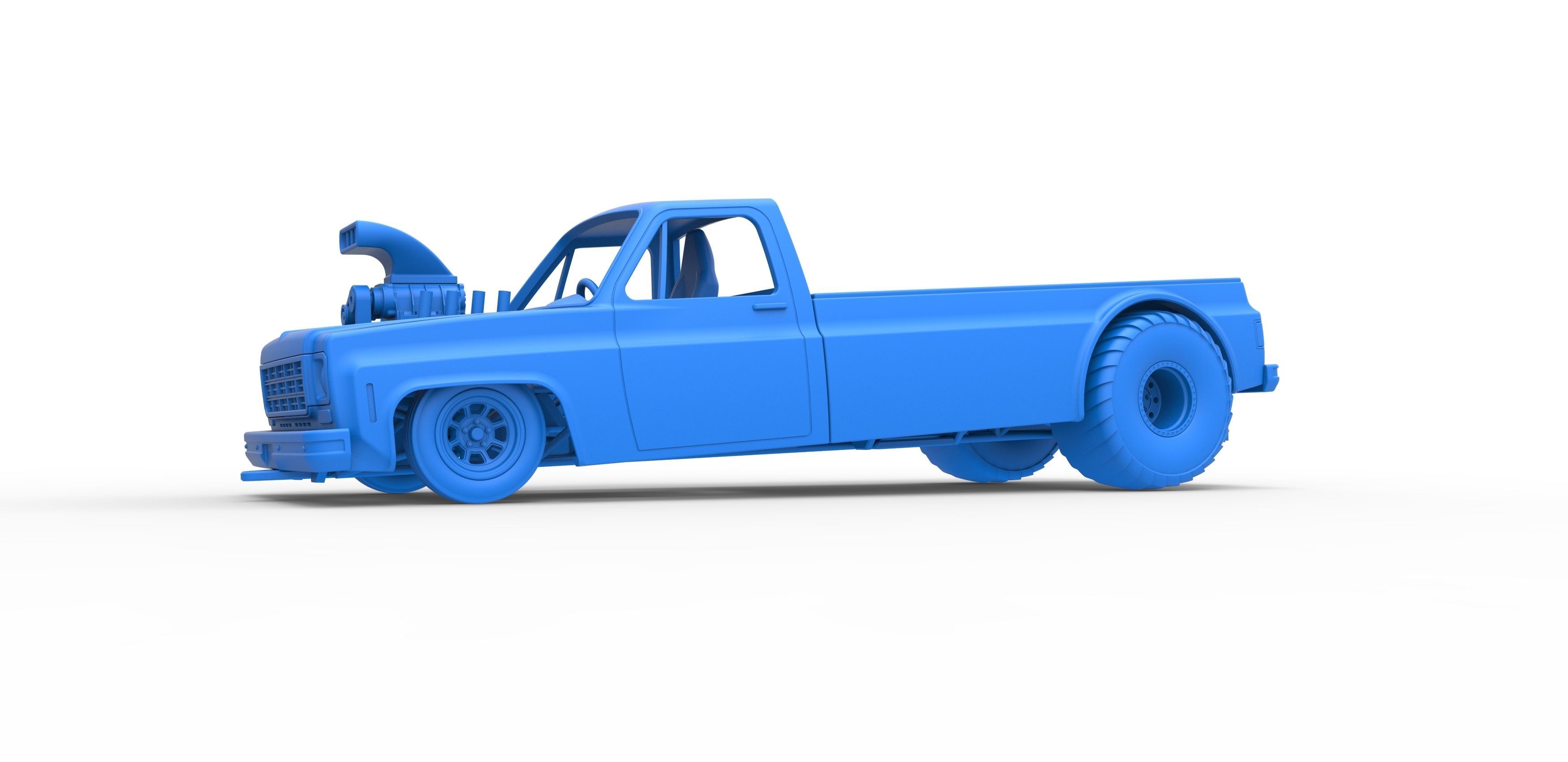 Pulling truck 2wd Scale 1 to 25 3D print model_17