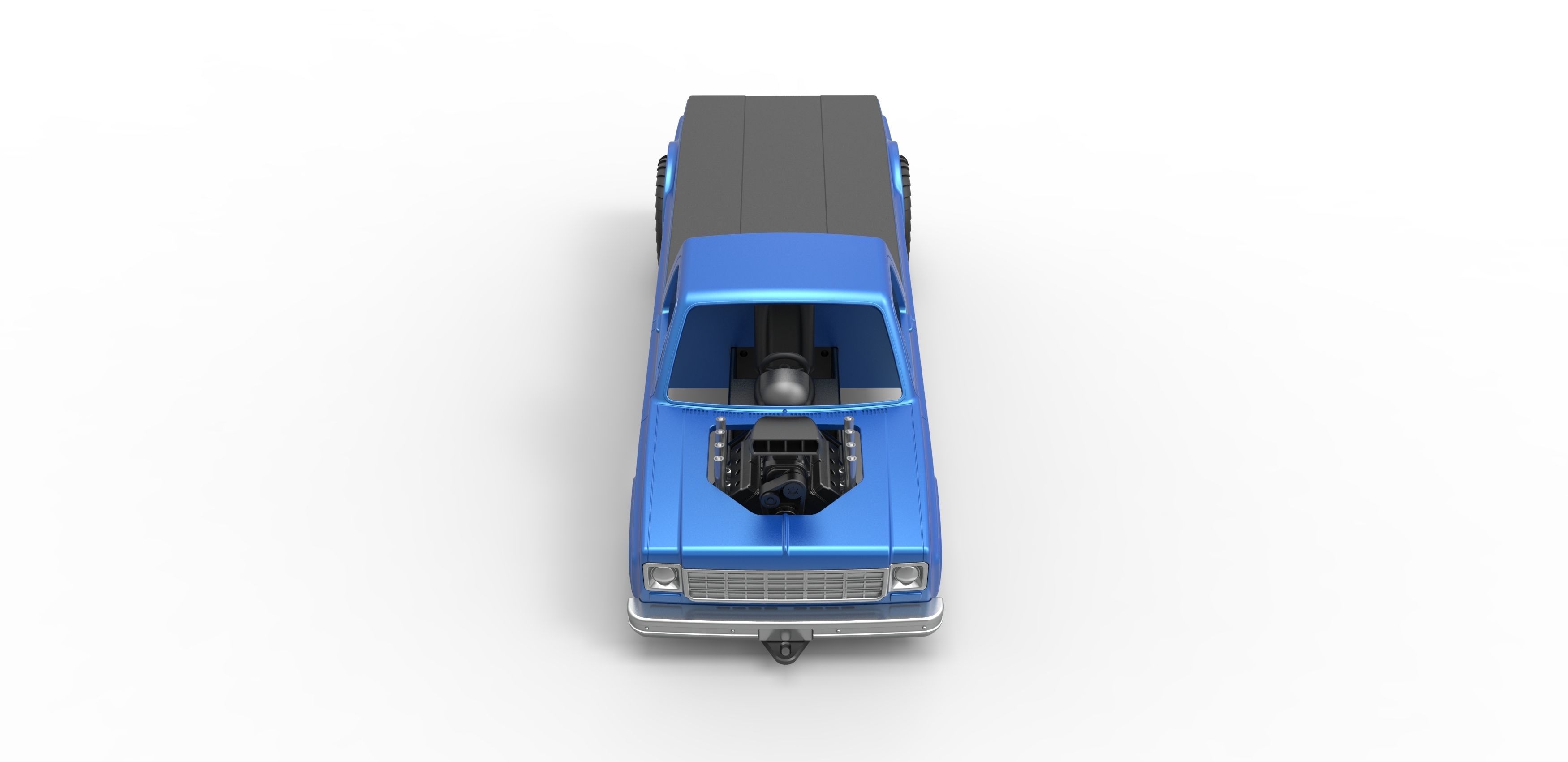 Pulling truck 2wd Scale 1 to 25 3D print model_7