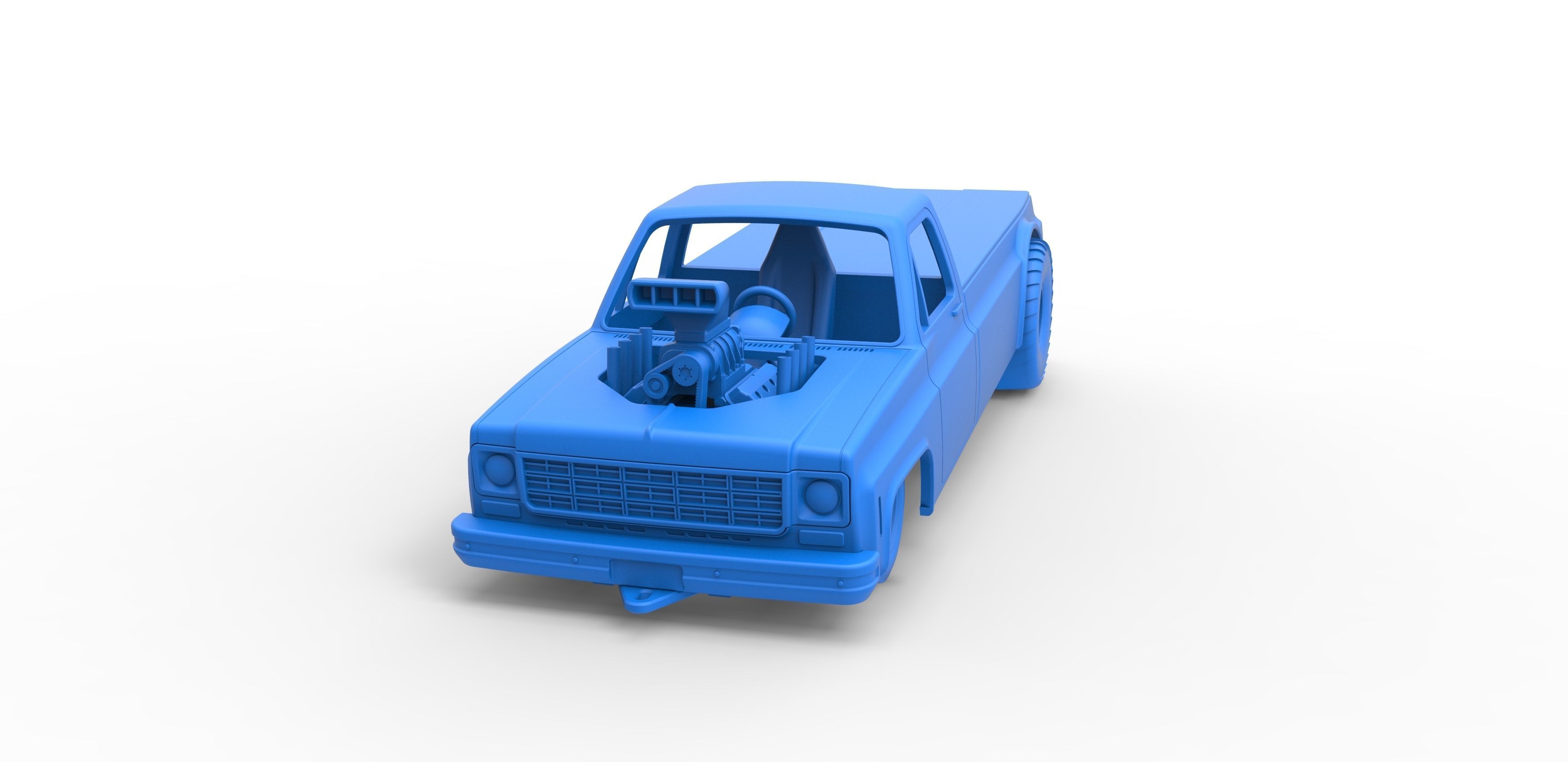 Pulling truck 2wd Scale 1 to 25 3D print model_19