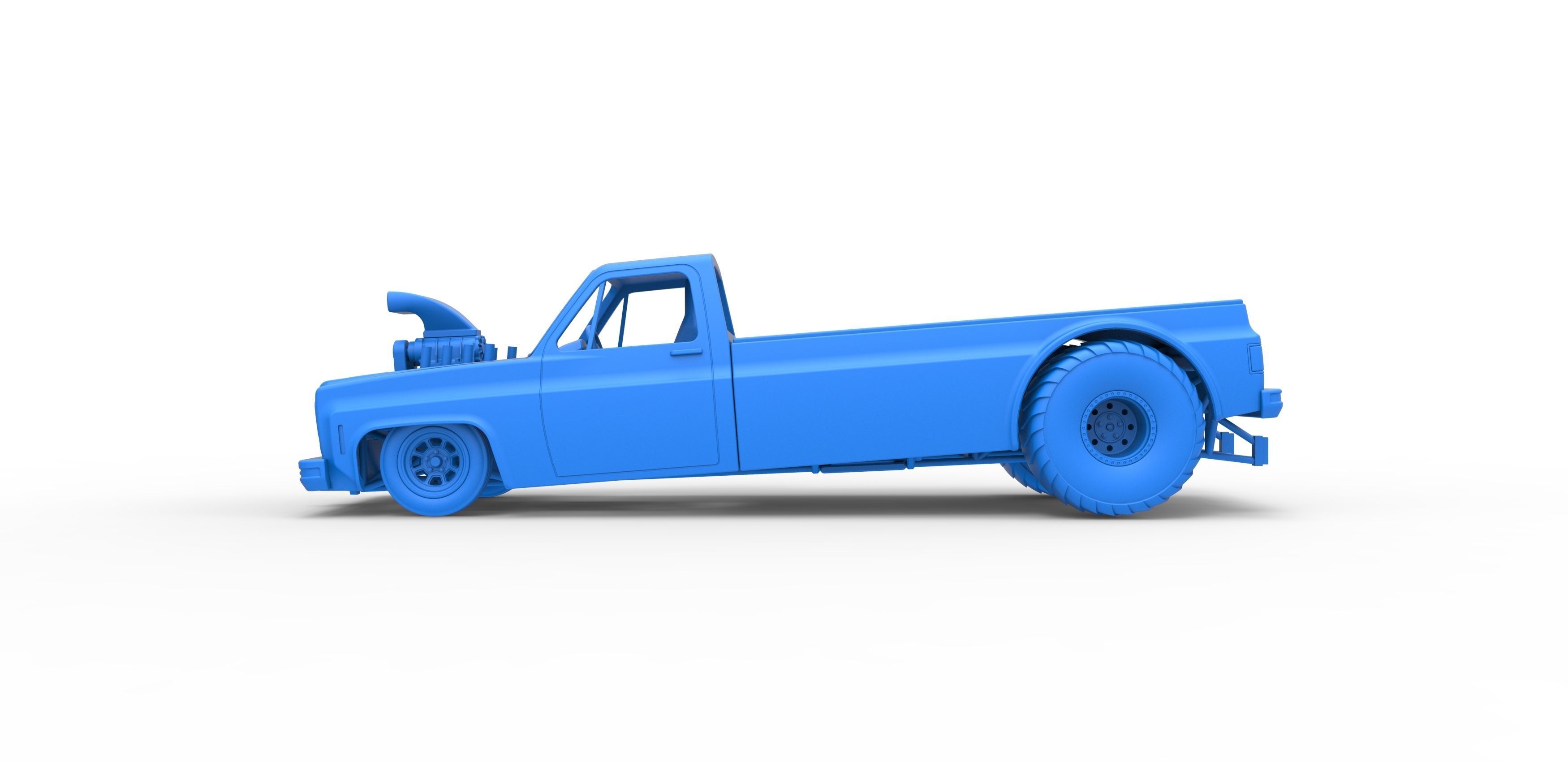Pulling truck 2wd Scale 1 to 25 3D print model_23