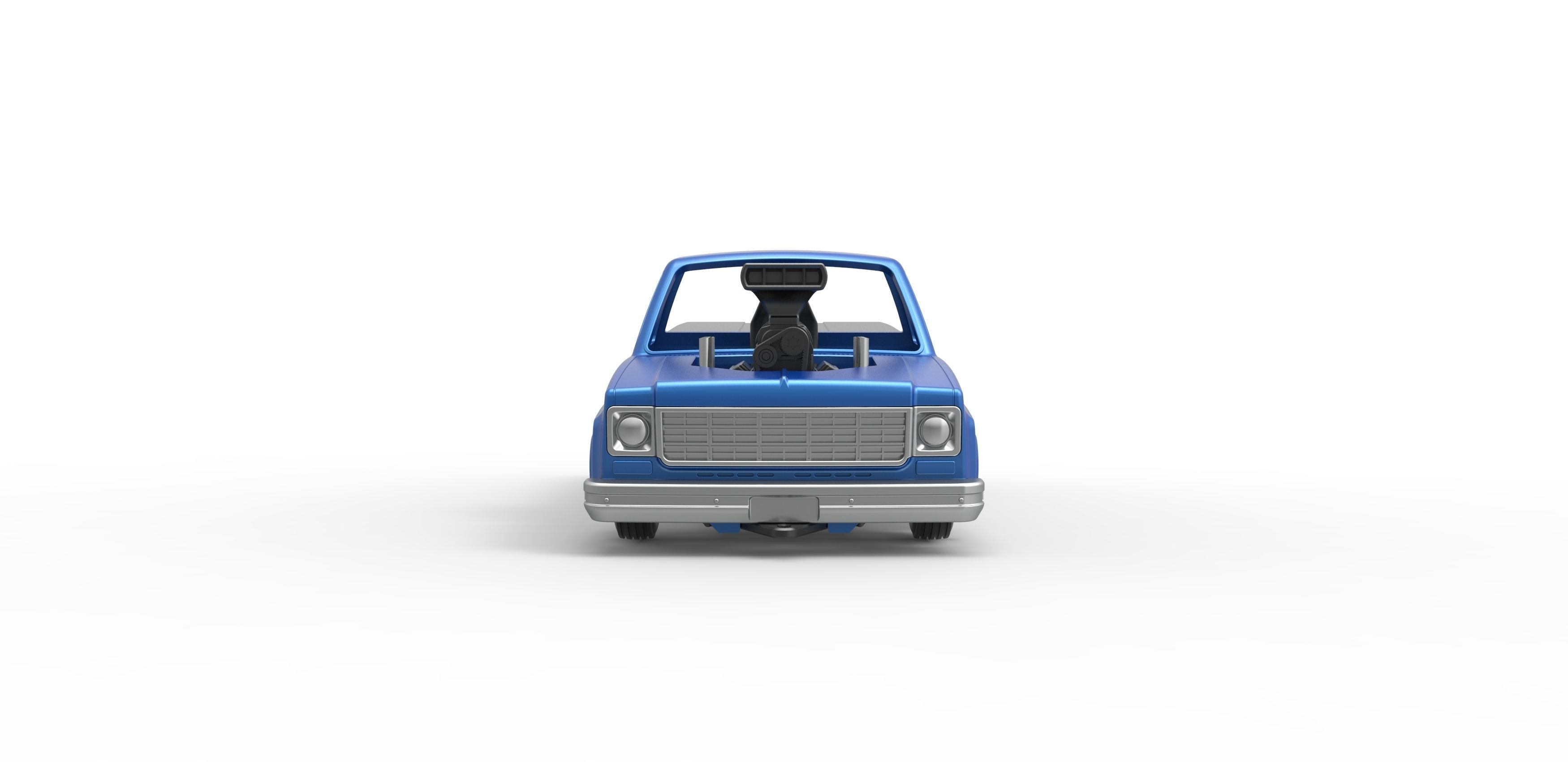 Pulling truck 2wd Scale 1 to 25 3D print model_8