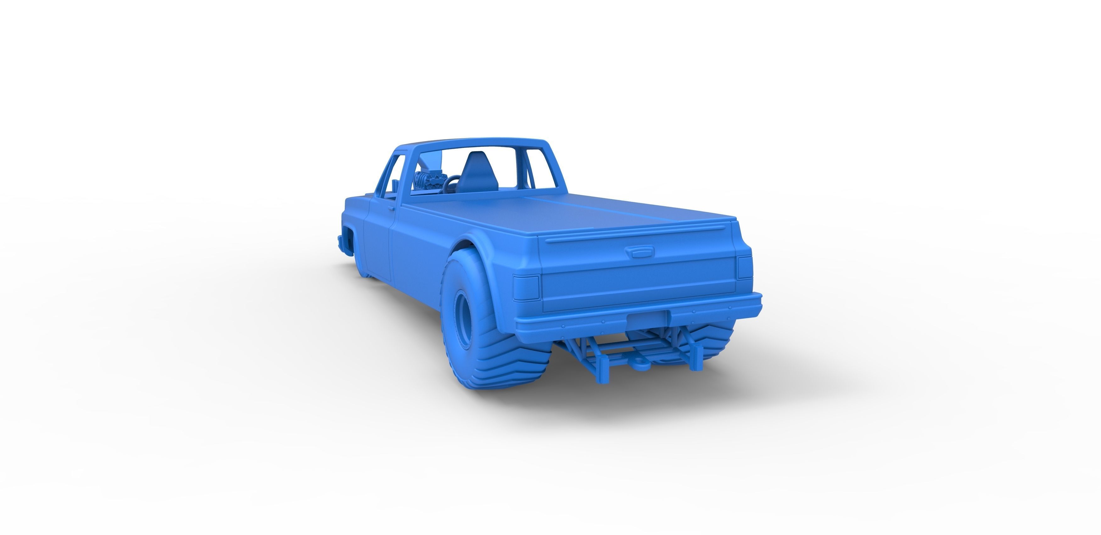 Pulling truck 2wd Scale 1 to 25 3D print model_27