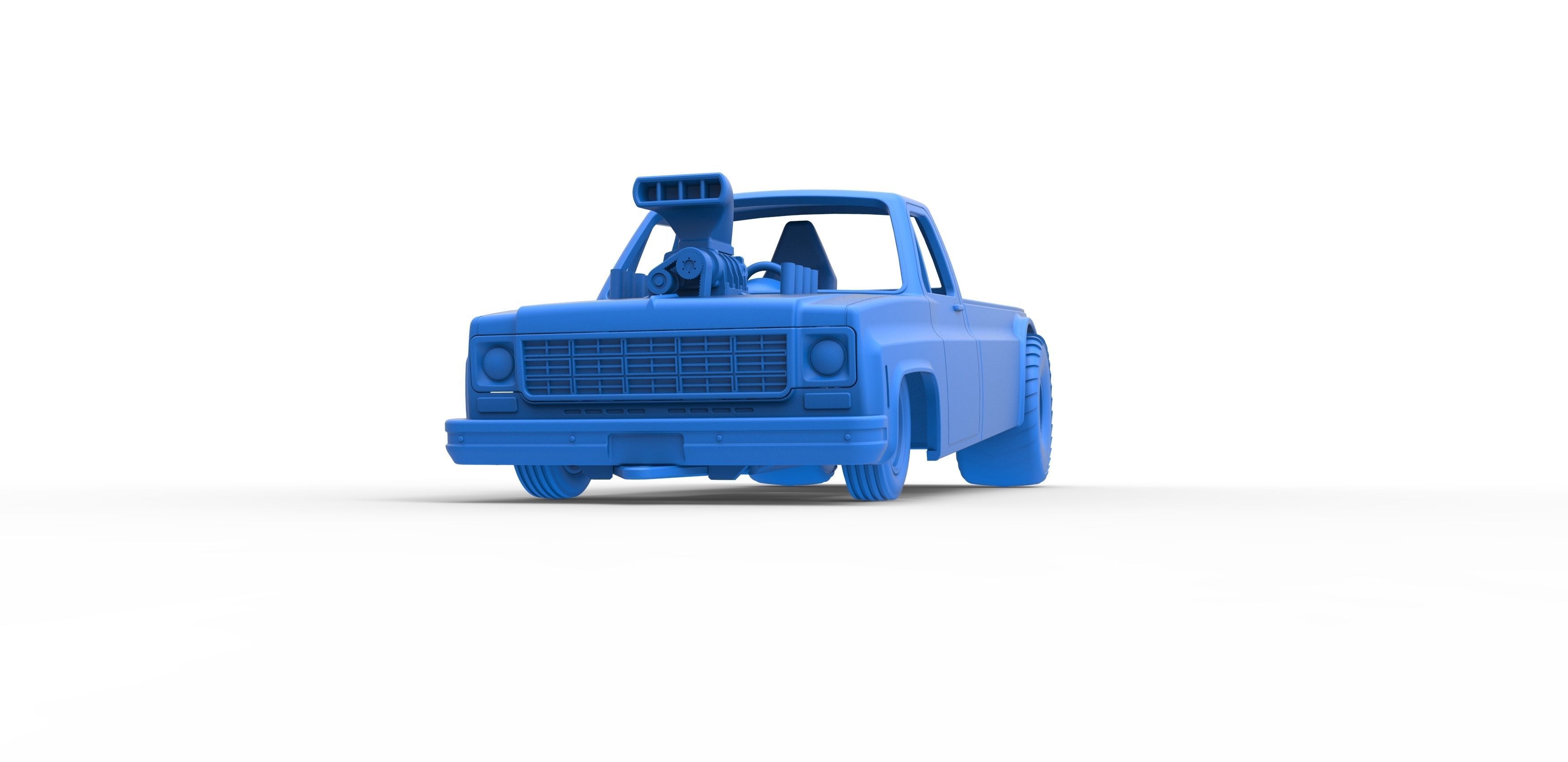 Pulling truck 2wd Scale 1 to 25 3D print model_20