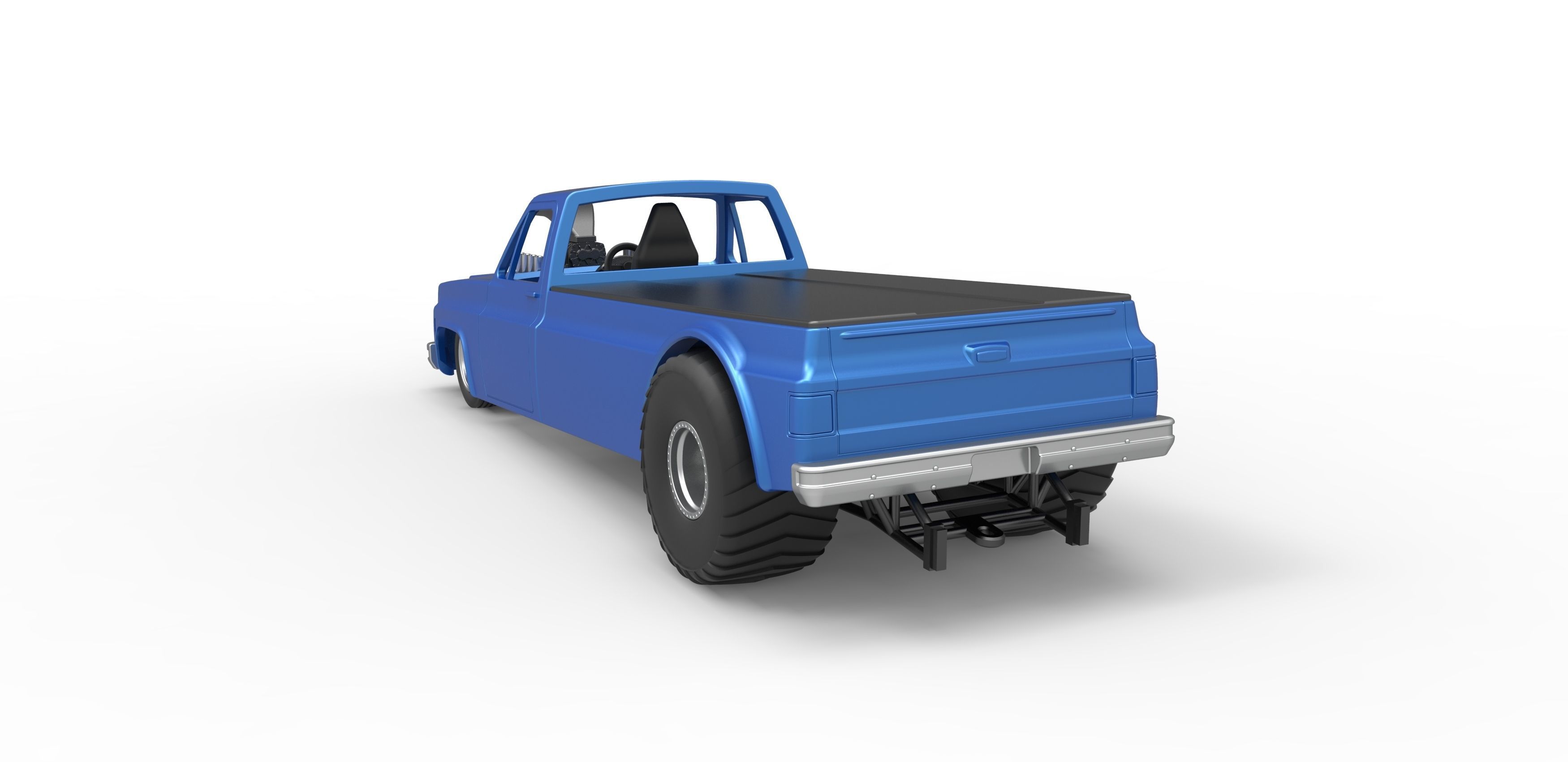 Pulling truck 2wd Scale 1 to 25 3D print model_13