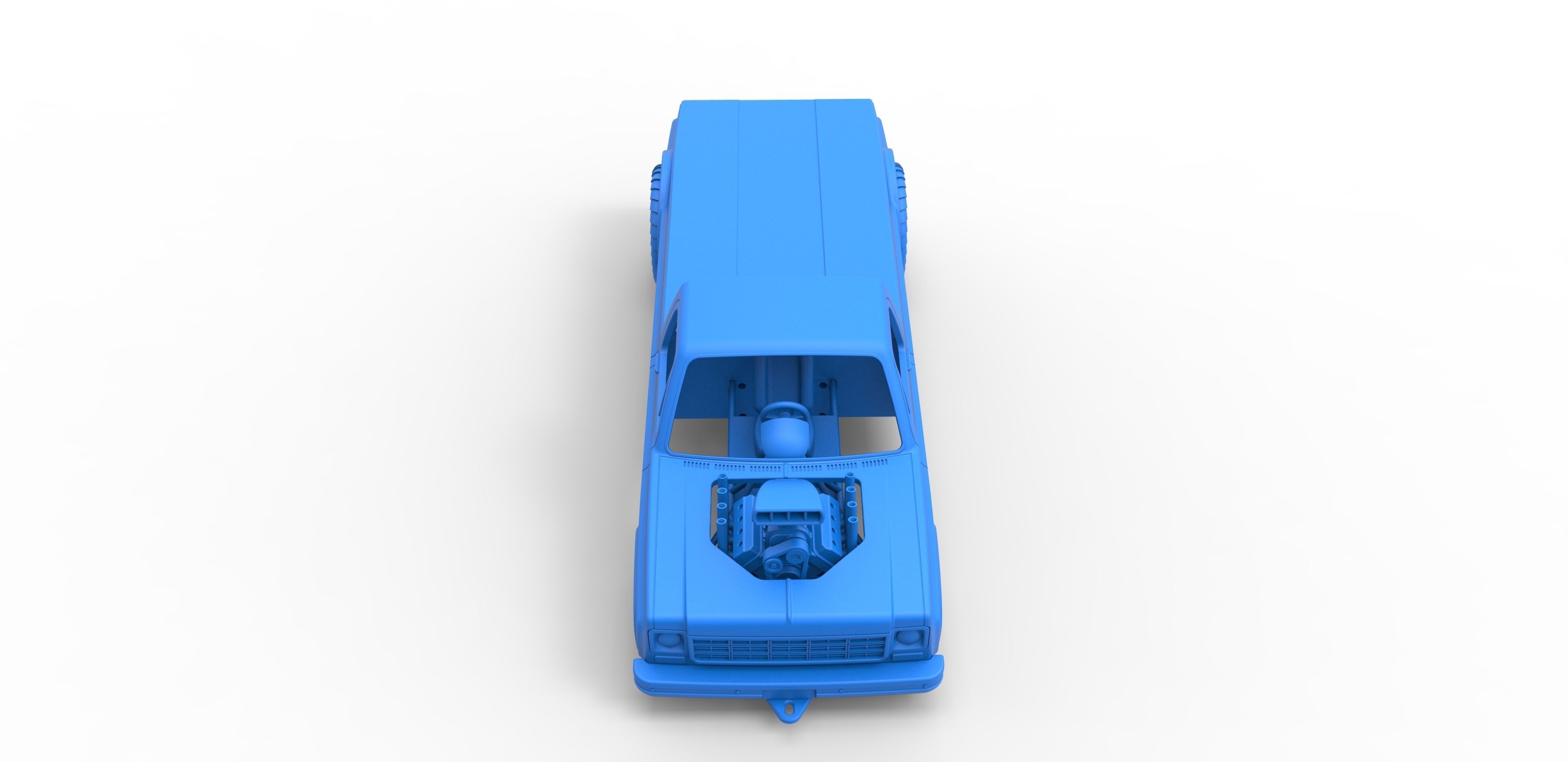 Pulling truck 2wd Scale 1 to 25 3D print model_21
