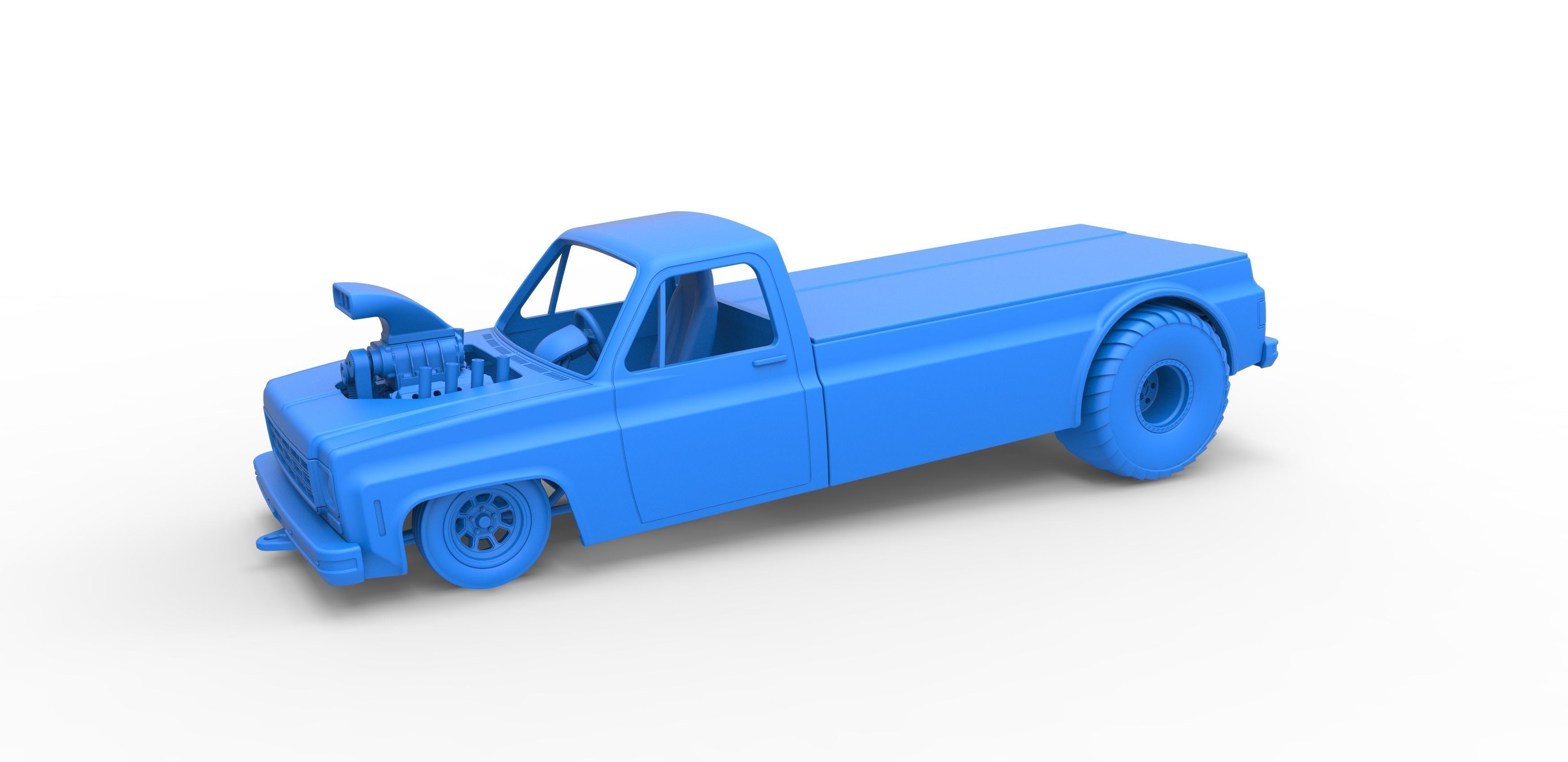 Pulling truck 2wd Scale 1 to 25 3D print model_16