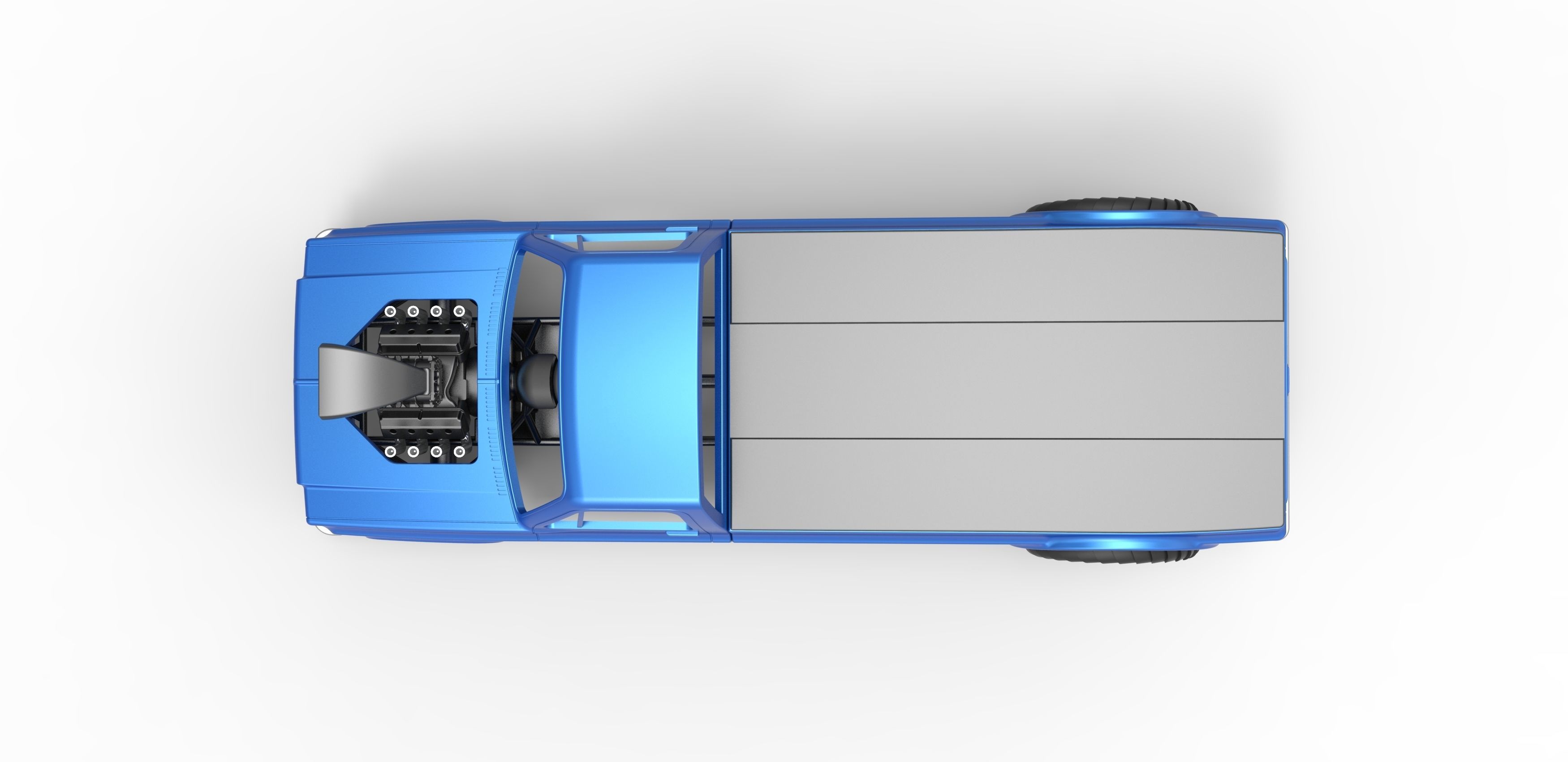 Pulling truck 2wd Scale 1 to 25 3D print model_11