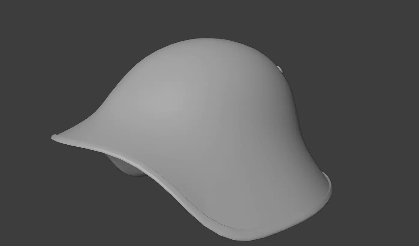 Swiss and Argentine M18 Helmet Low-poly 3D model_0