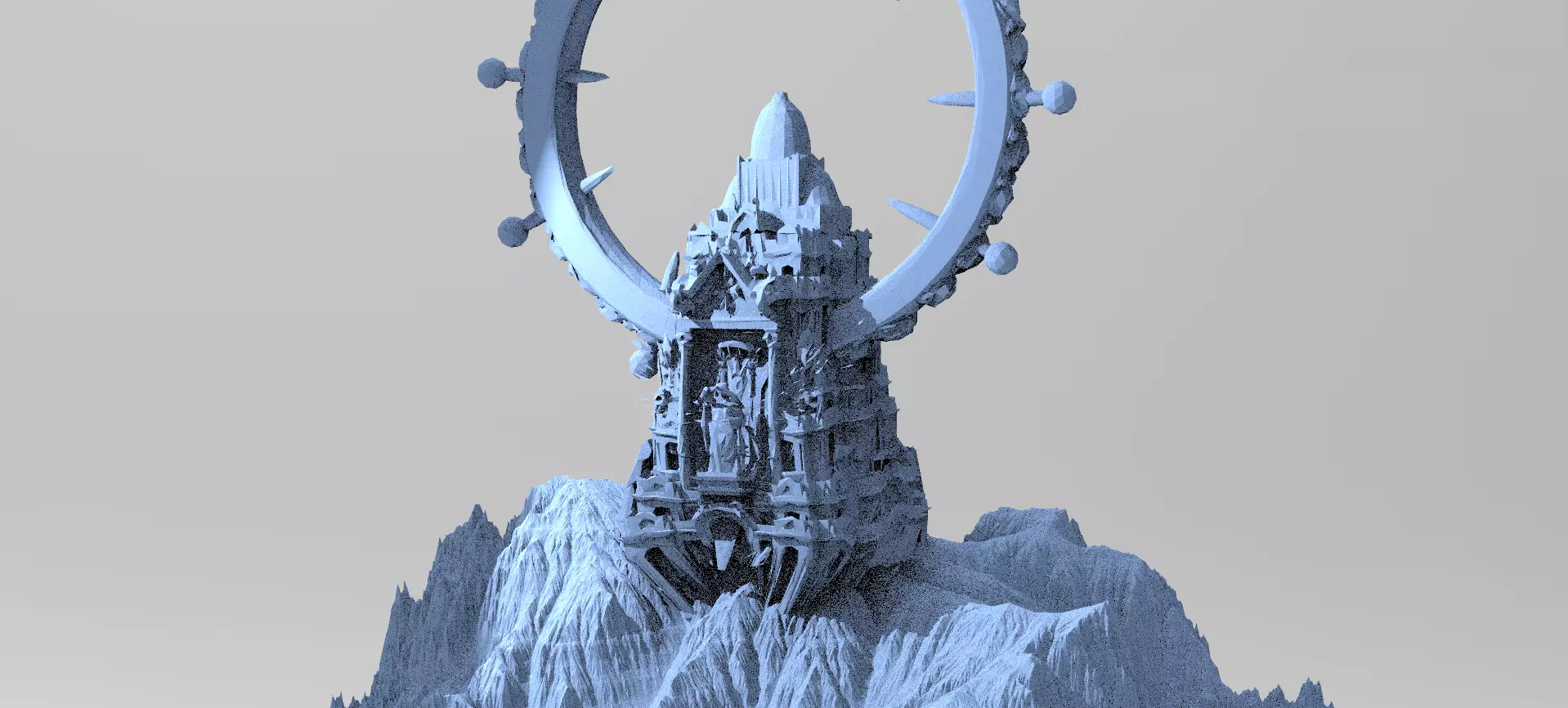 Tower Shrine of the gods 3  3D model_0
