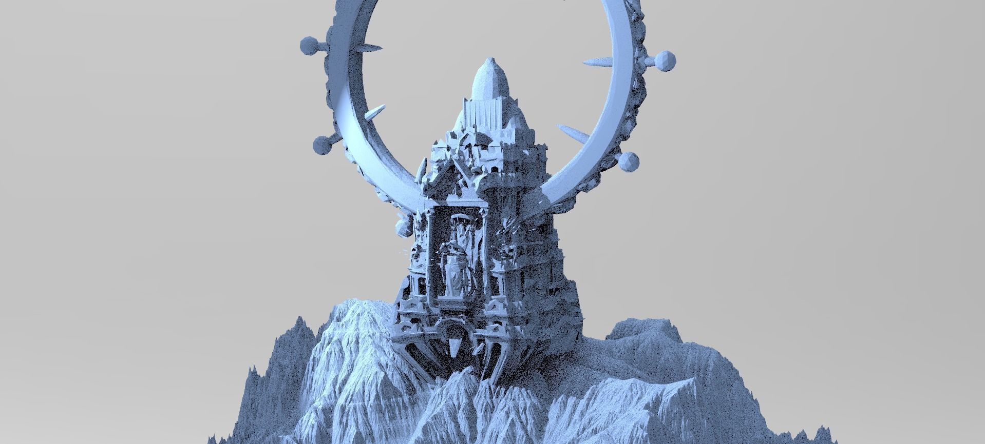Tower Shrine of the gods 3  3D model_1