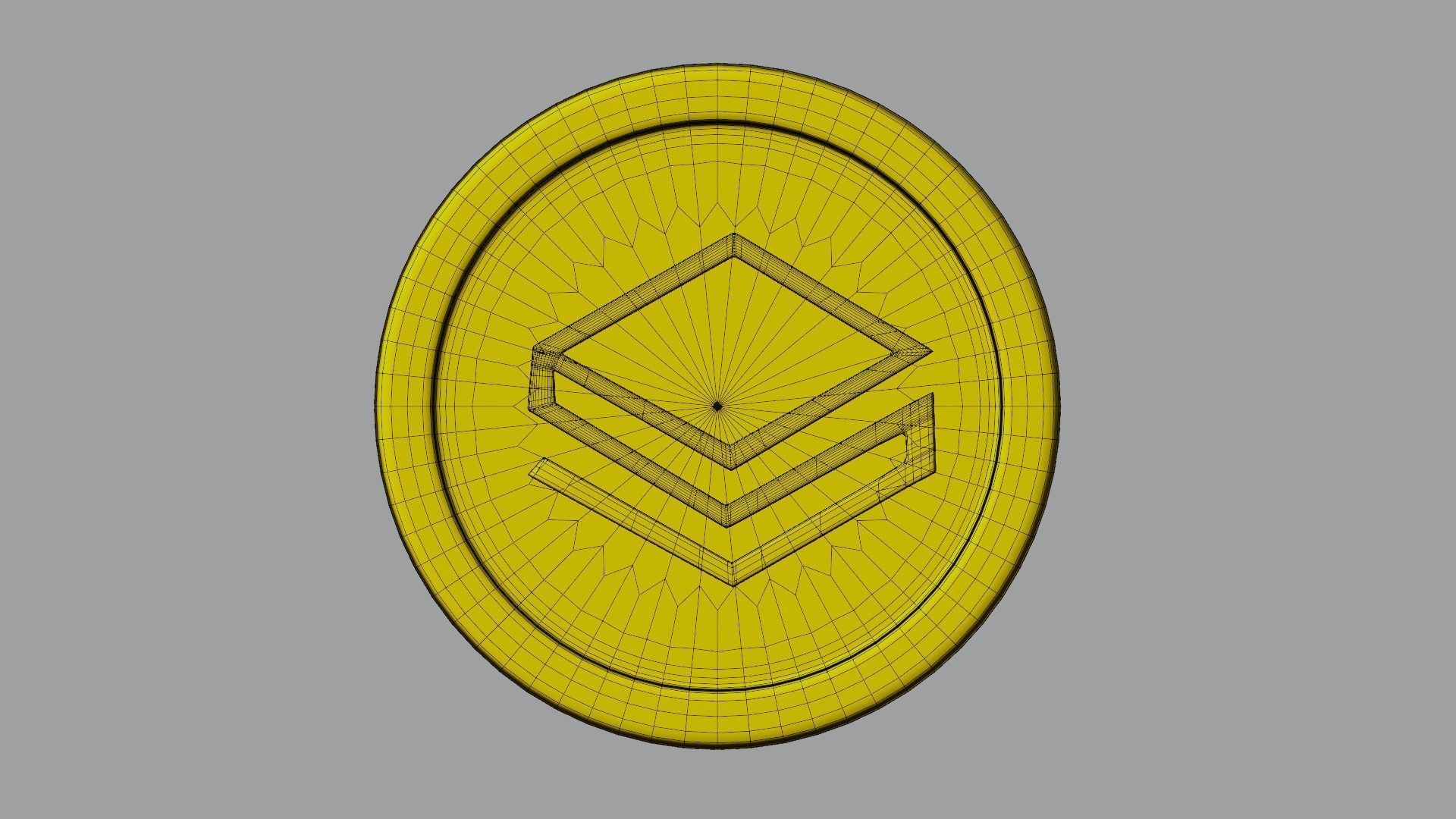Stratis Coin Low-poly 3D model_9