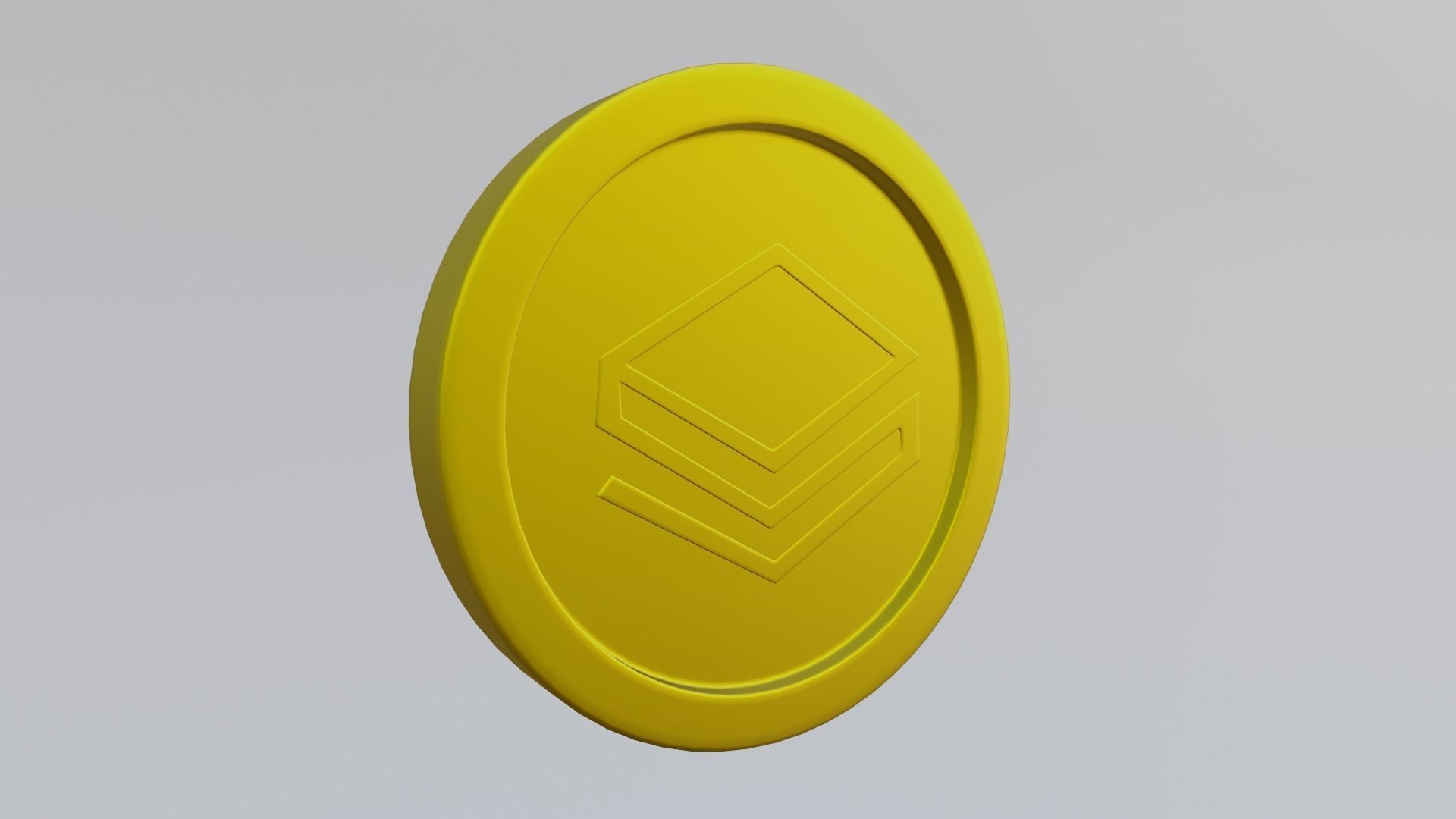 Stratis Coin Low-poly 3D model_5