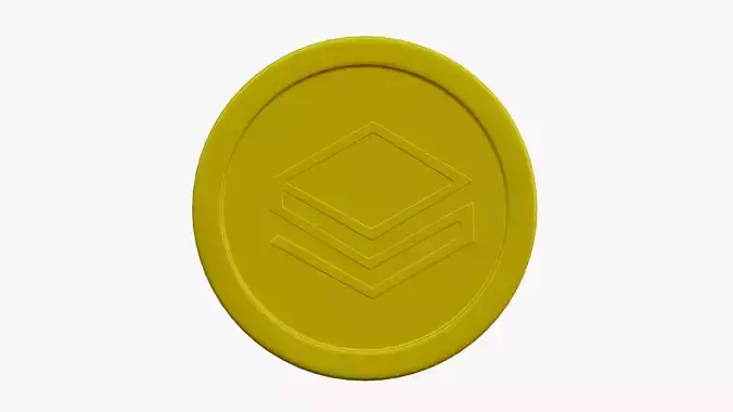 Stratis Coin Low-poly 3D model