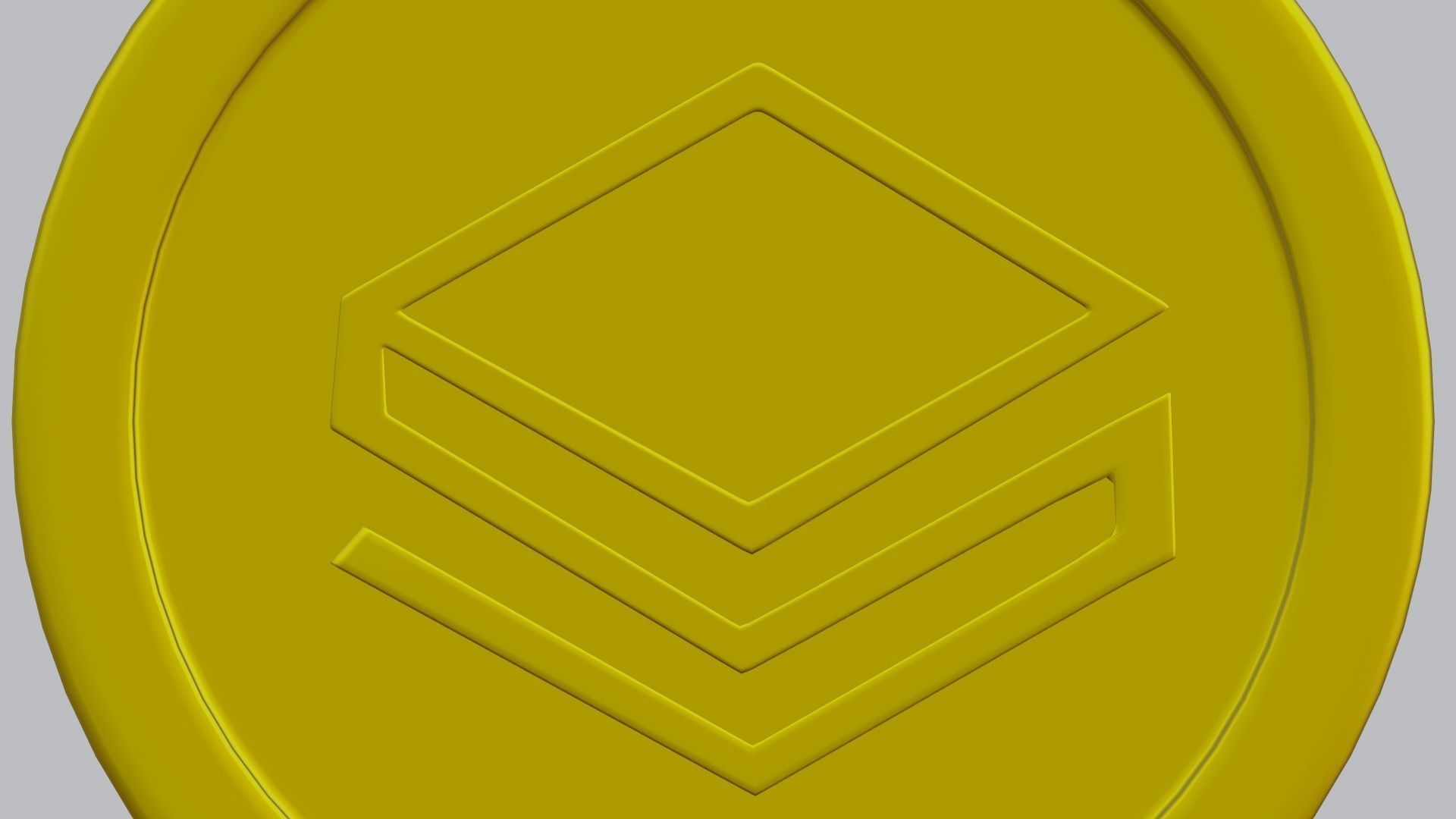 Stratis Coin Low-poly 3D model_3